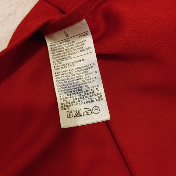 Red Peplum Banana Republic Blouse - Picture 2 of 4